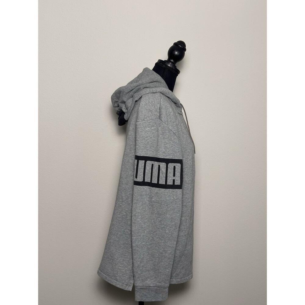 Puma Gray Signature Zip Front Hoodie Hooded Jacket Sweatshirt Men's M - Picture 15 of 16
